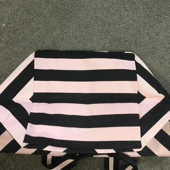 Victorias Secret Love Pink and Black short handle Tote Bag NWOT - Picture 3 of 4